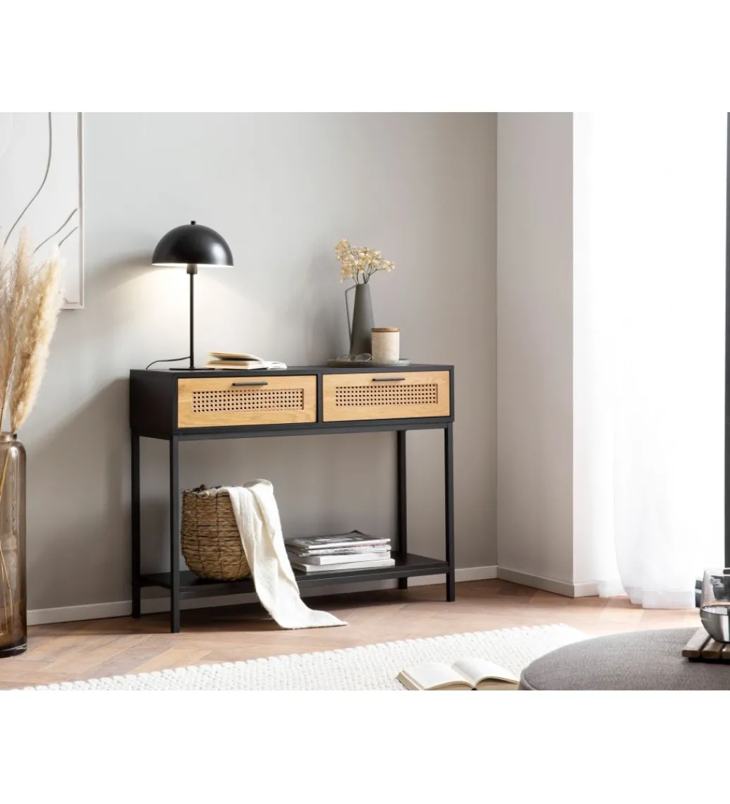Konsola Ambert 100 cm czarna*WOHNLING, GERMANY Discount