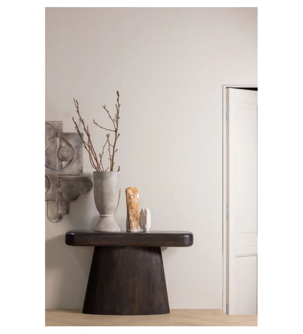 Konsola AMCO 120 cm drewno mango ciemny brąz*WOOOD Discount