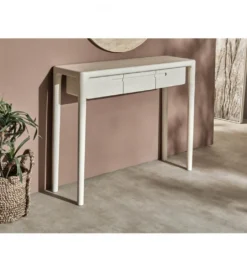 Konsola ARES 100 cm drewno mango biała*Imeri Online