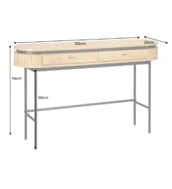 Konsola ATELIER 120 cm w kolorze dębu*Invicta Interior Clearance