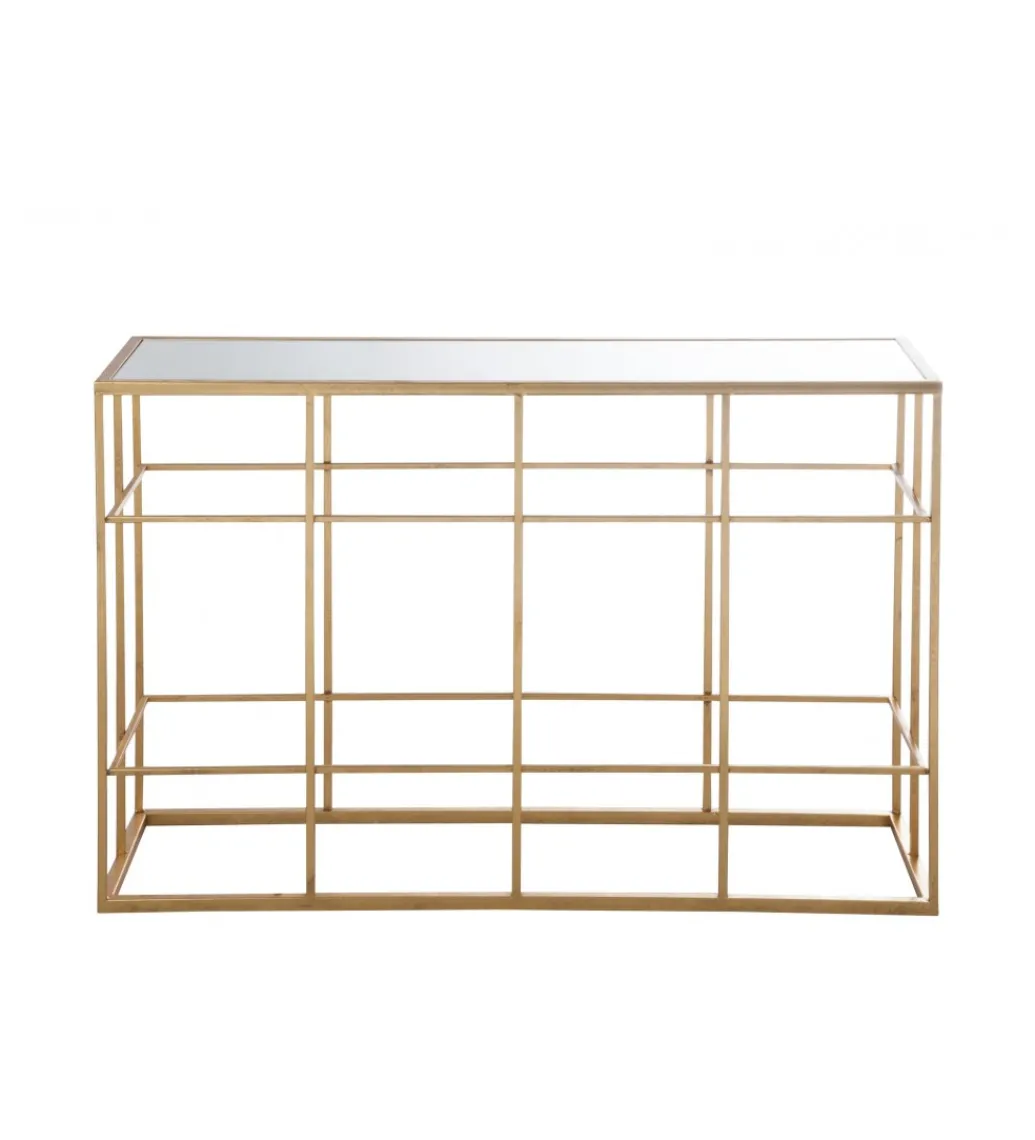 Konsola Bars 120 cm złota*J-Line Discount