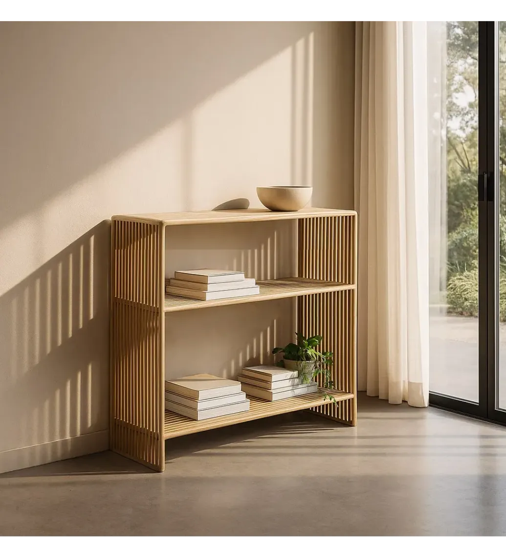 Konsola BELLAMONTE 85 cm drewno teak naturalna*Zona-Design Sale