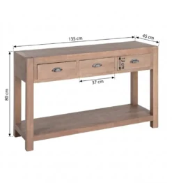 Konsola COTTAGE 135 cm drewno sosny*Zona-Design Hot