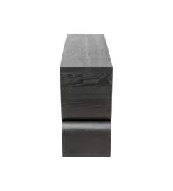 Konsola Curve 120 cm w optyce jesionu czarna*KARE Best