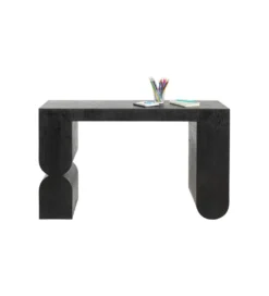 Konsola Curve 120 cm w optyce jesionu czarna*KARE Best