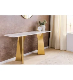 Konsola EXTRAVAGANCIA 140 cm blat z białego marmuru*Invicta Interior - przedsprzedaż