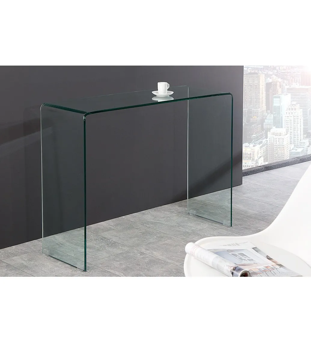 Konsola Fantome 100 cm szklana*Invicta Interior