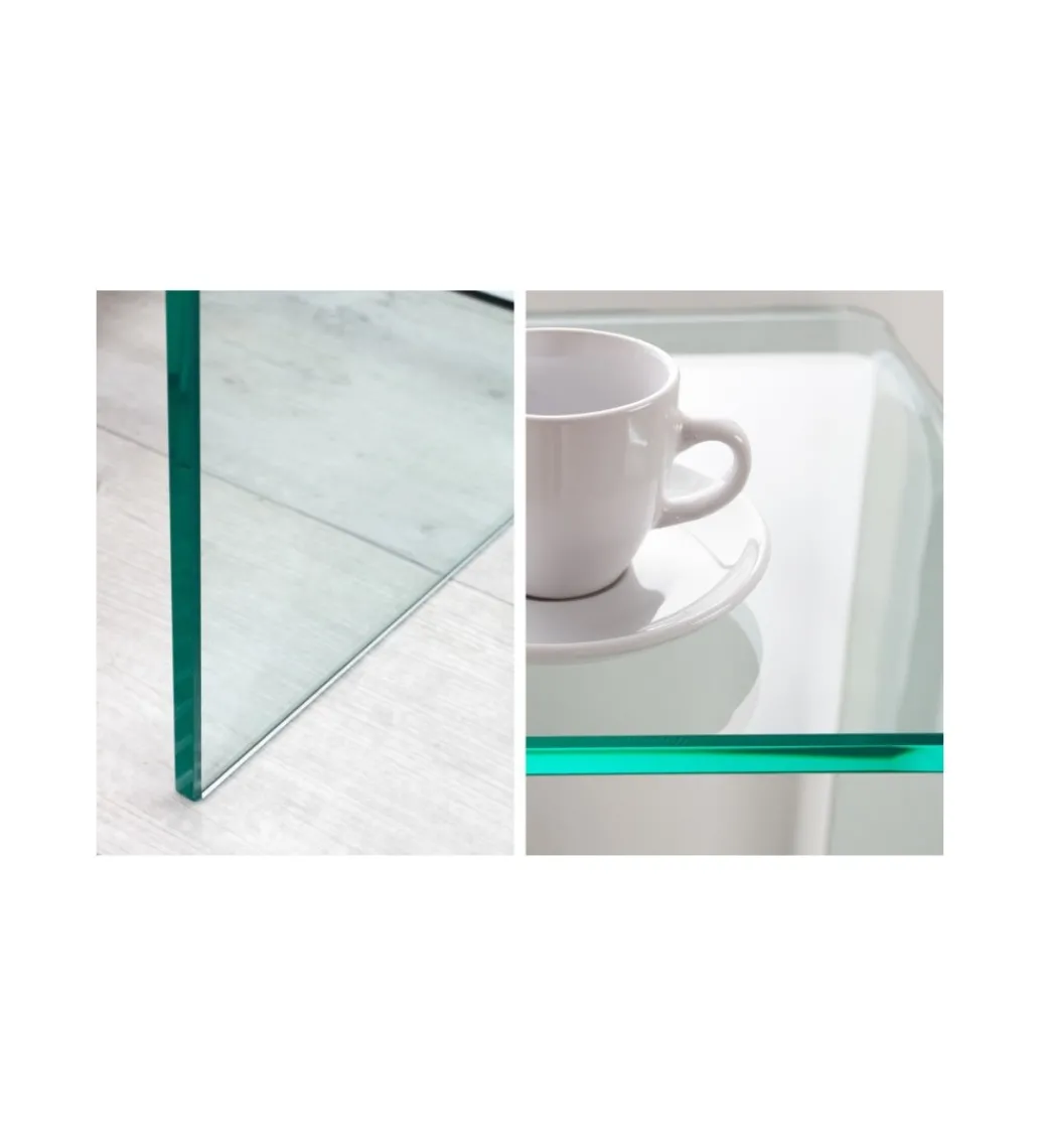 Konsola Fantome 100 cm szklana*Invicta Interior