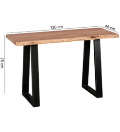 Konsola GAYA 120 cm drewno akacja*WOHNLING, GERMANY Sale