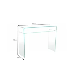 Konsola GEISTER Fantome 100 cm szklana*Invicta Interior Discount