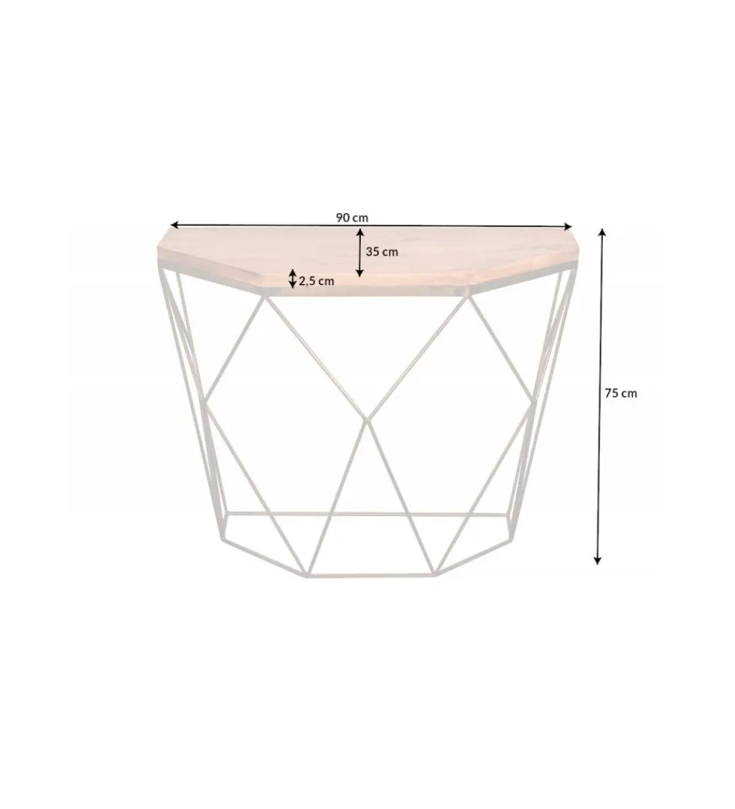 Konsola GORAN 90 cm drewno mango*Invicta Interior Online