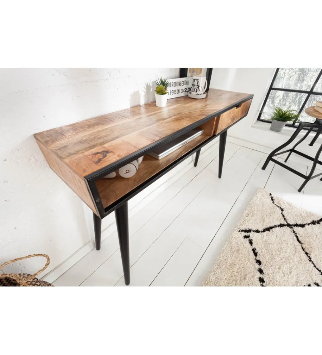 Konsola Industrial 120 cm drewno mango*Invicta Interior New