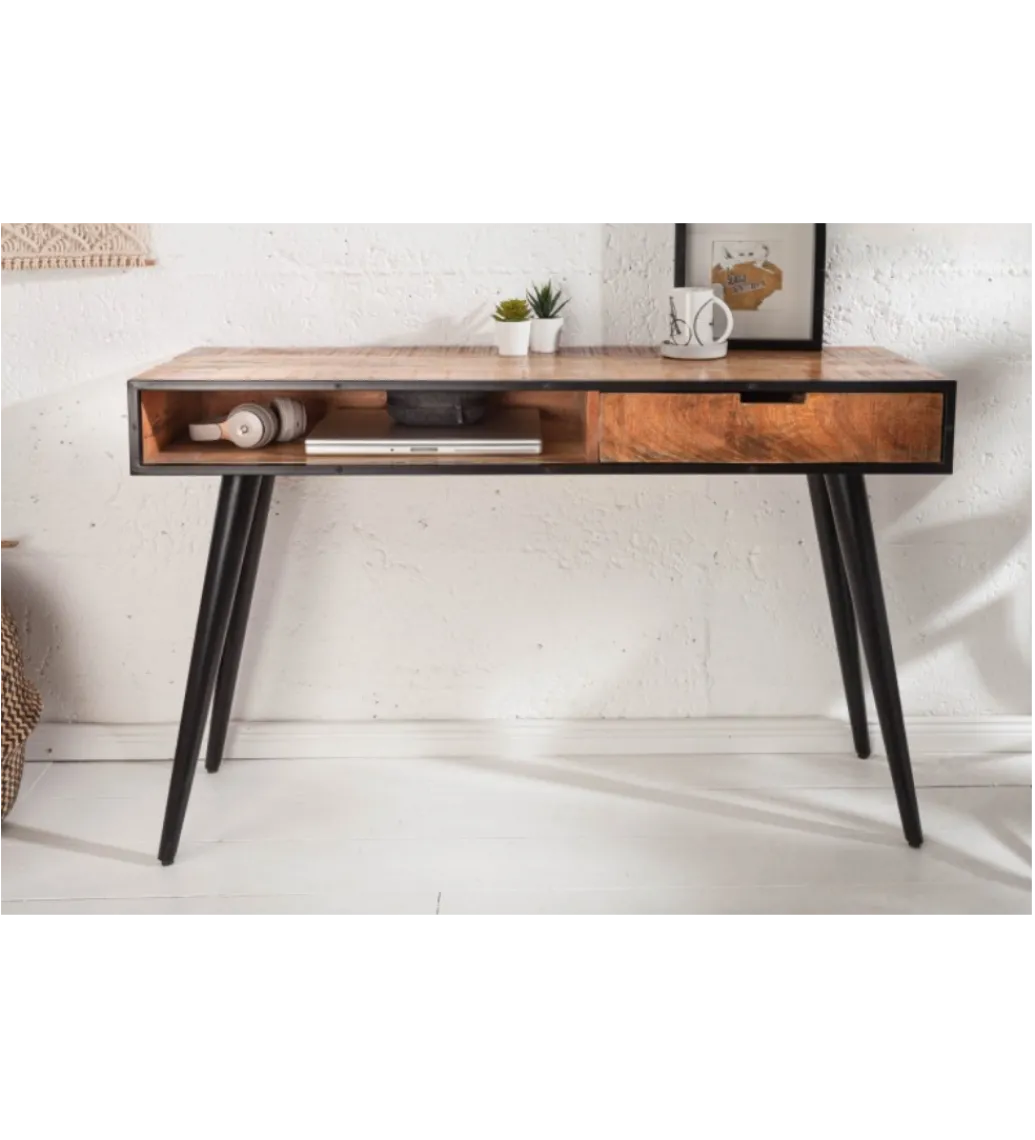 Konsola Industrial 120 cm drewno mango*Invicta Interior New