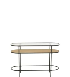 Konsola IVY 120 cm naturalna czarna*J-Line Hot