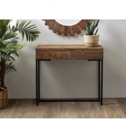 Konsola LACERTA 90 cm drewno akacja*Imeri New