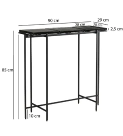 Konsola LAILA 90 cm czarna*WOHNLING, GERMANY