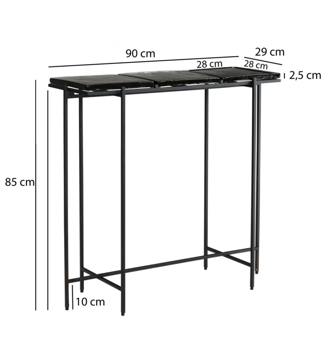 Konsola LAILA 90 cm czarna*WOHNLING, GERMANY