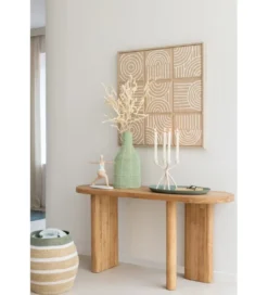 Konsola LEMONE 150 cm drewno teak naturalne*J-Line Discount