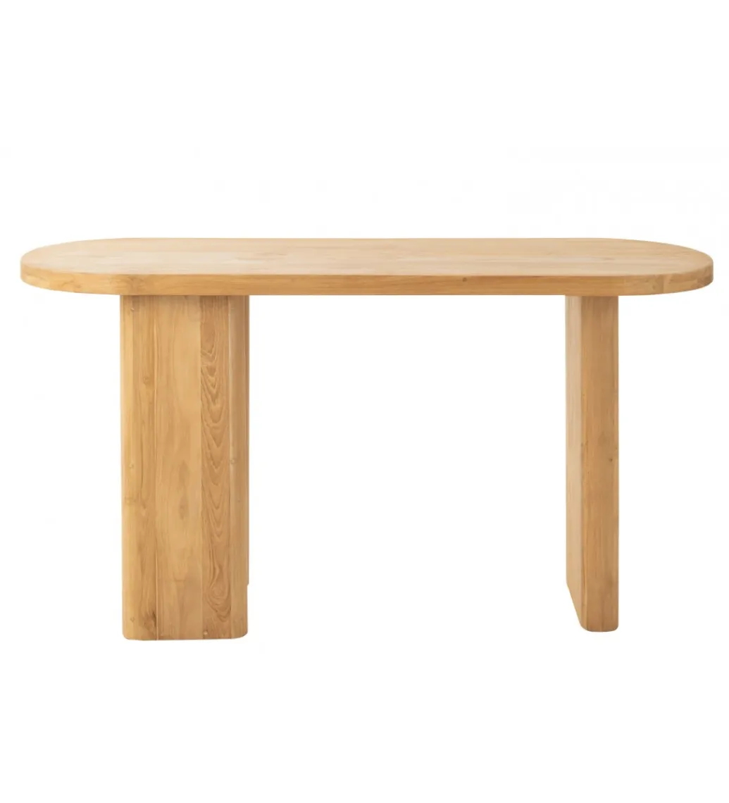 Konsola LEMONE 150 cm drewno teak naturalne*J-Line Discount