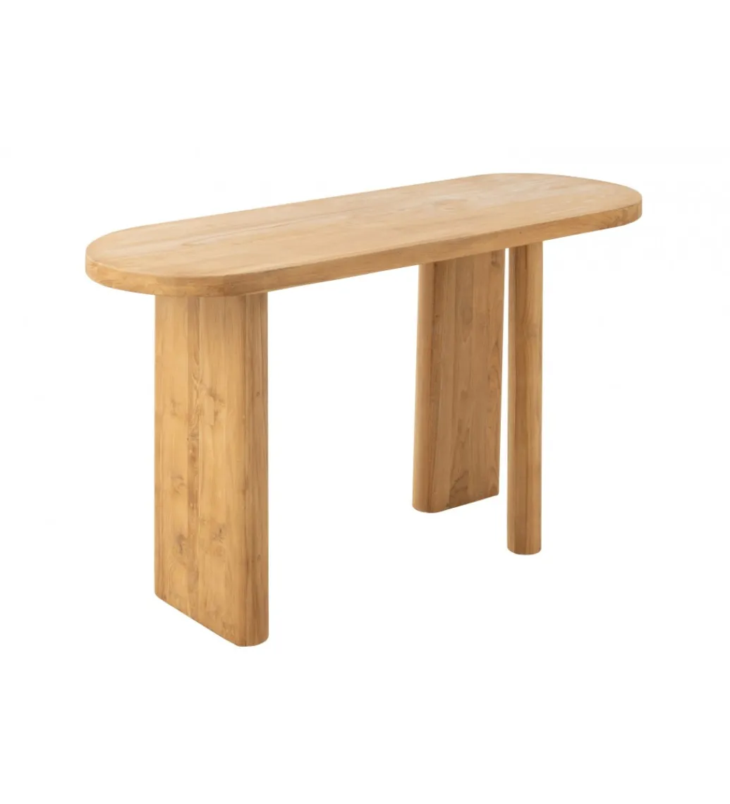Konsola LEMONE 150 cm drewno teak naturalne*J-Line Discount