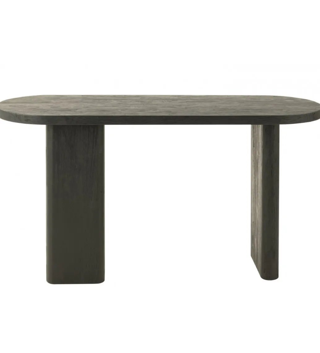 Konsola LEMONE 150 cm drewno teak czarna*J-Line Hot