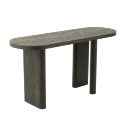Konsola LEMONE 150 cm drewno teak czarna*J-Line Hot