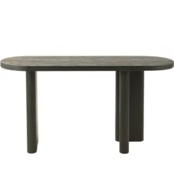 Konsola LEMONE 150 cm drewno teak czarna*J-Line Hot