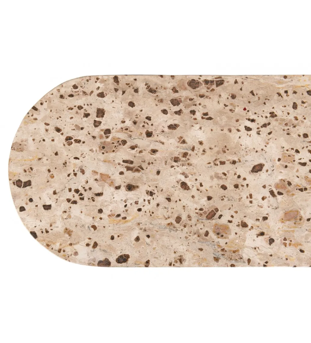 Konsola MATHILDE 140 cm naturalna w optyce marmuru*J-Line Discount