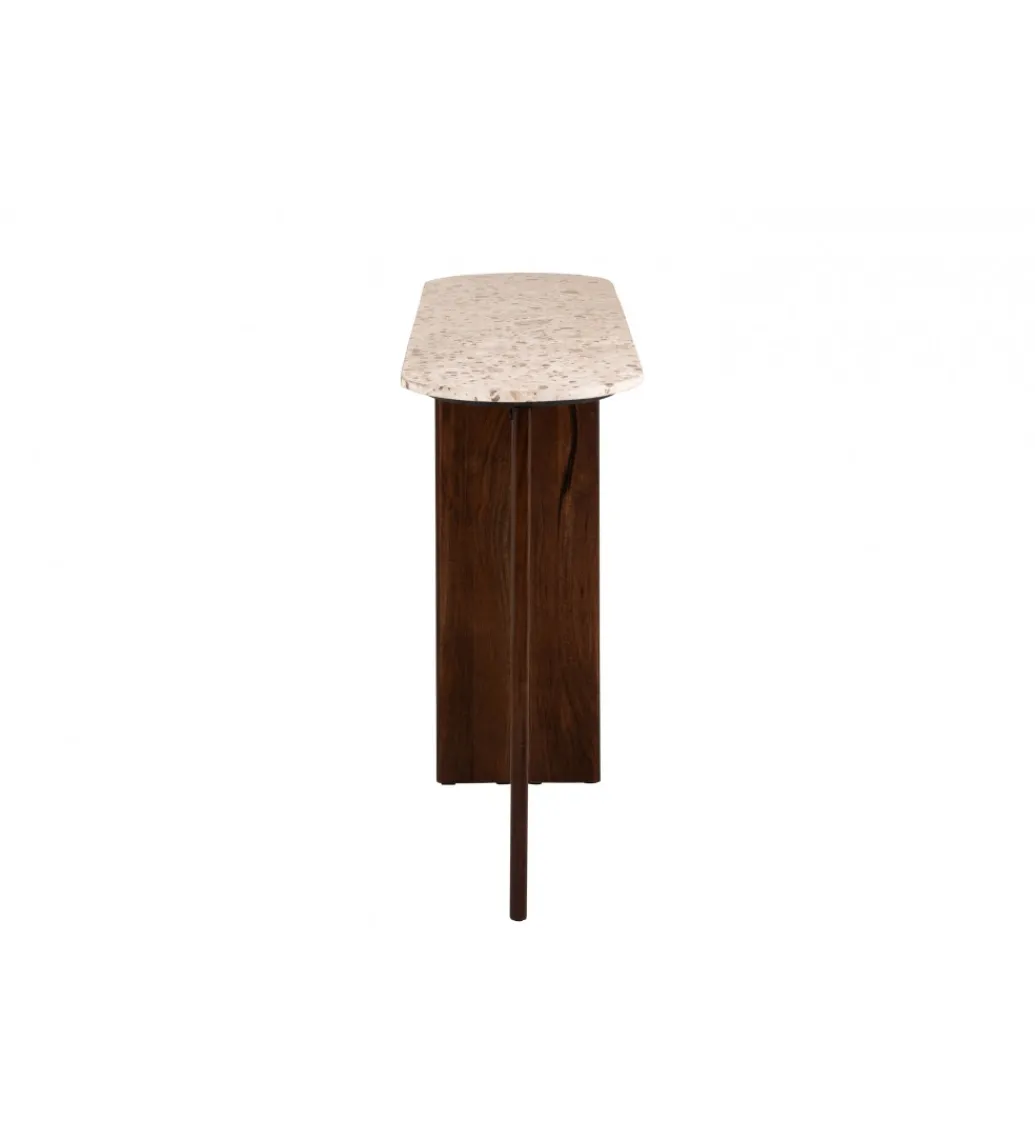 Konsola MATHILDE 140 cm naturalna w optyce marmuru*J-Line Discount