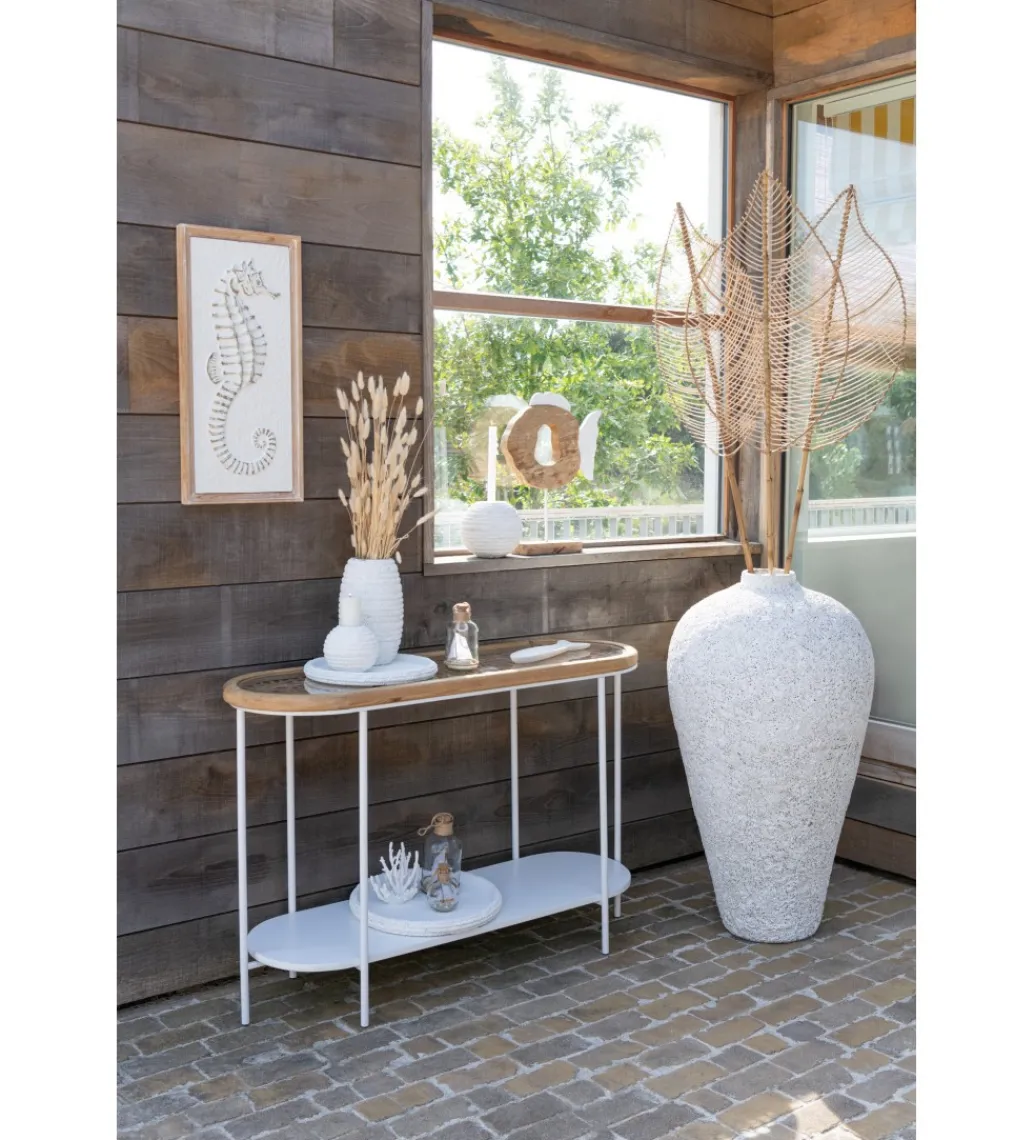 Konsola MATI 120 cm drewno biała*J-Line Outlet
