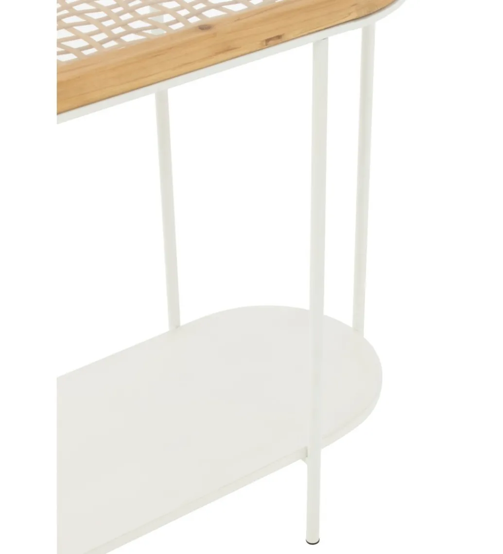 Konsola MATI 120 cm drewno biała*J-Line Outlet