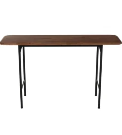 Konsola NEO 140 cm drewno kauczuk brązowa*J-Line New