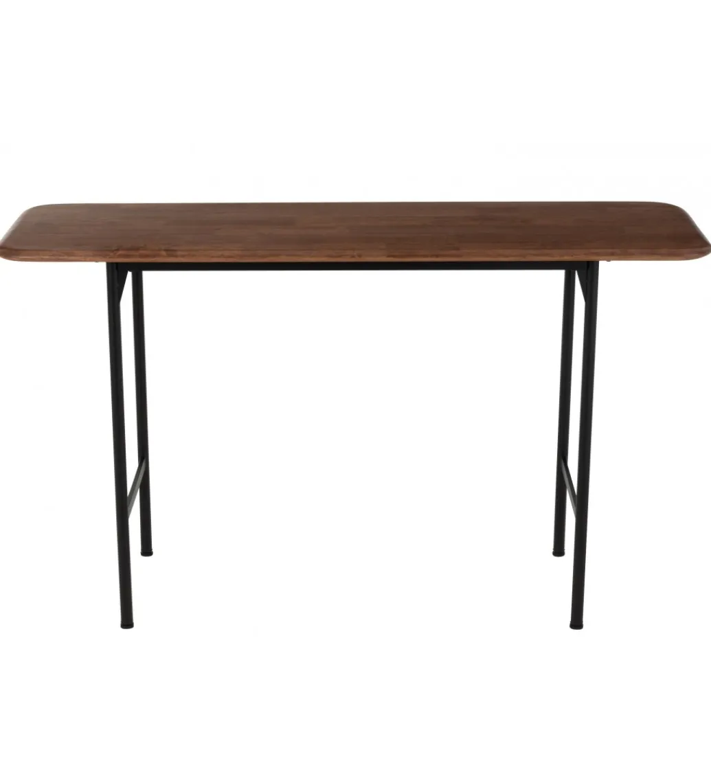 Konsola NEO 140 cm drewno kauczuk brązowa*J-Line New