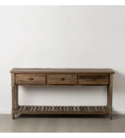 Konsola PERTON 184 cm drewno jodły brązowe*Zona-Design Online
