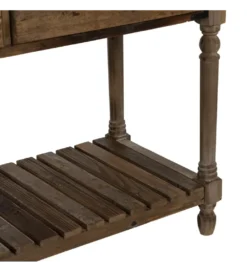 Konsola PERTON 184 cm drewno jodły brązowe*Zona-Design Online