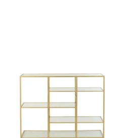 Konsola RACKYN 120 cm szklana złota*J-Line Best