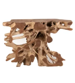 Konsola RAOUL 120 cm drewno teak naturalna*J-Line Outlet