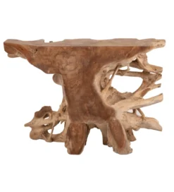 Konsola RAOUL 120 cm drewno teak naturalna*J-Line Outlet