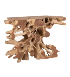 Konsola RAOUL 120 cm drewno teak naturalna*J-Line Outlet