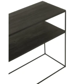 Konsola RECTANGLE 140 cm drewno czarne*J-Line Clearance