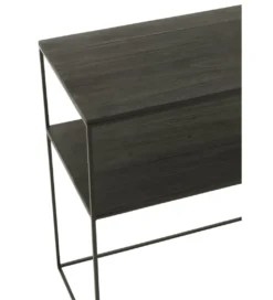 Konsola RECTANGLE 140 cm drewno czarne*J-Line Clearance
