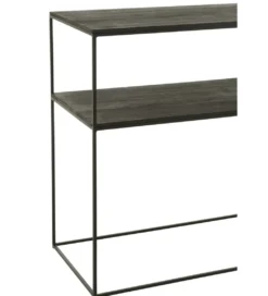 Konsola RECTANGLE 140 cm drewno czarne*J-Line Clearance
