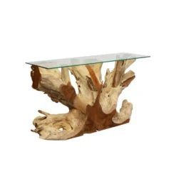 Konsola ROOTS 150 cm drewno teak naturalna*KARE Outlet