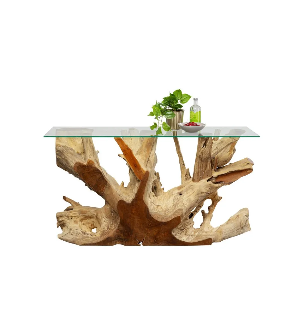 Konsola ROOTS 150 cm drewno teak naturalna*KARE Outlet