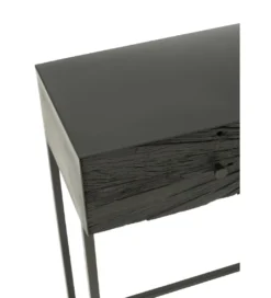 Konsola SHANIL 100 cm drewno czarna*J-Line New
