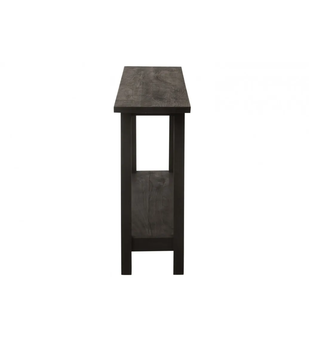 Konsola SQUARE 120 cm drewno mango czarne*J-Line Outlet