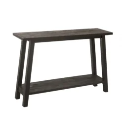 Konsola SQUARE 120 cm drewno mango czarne*J-Line Outlet