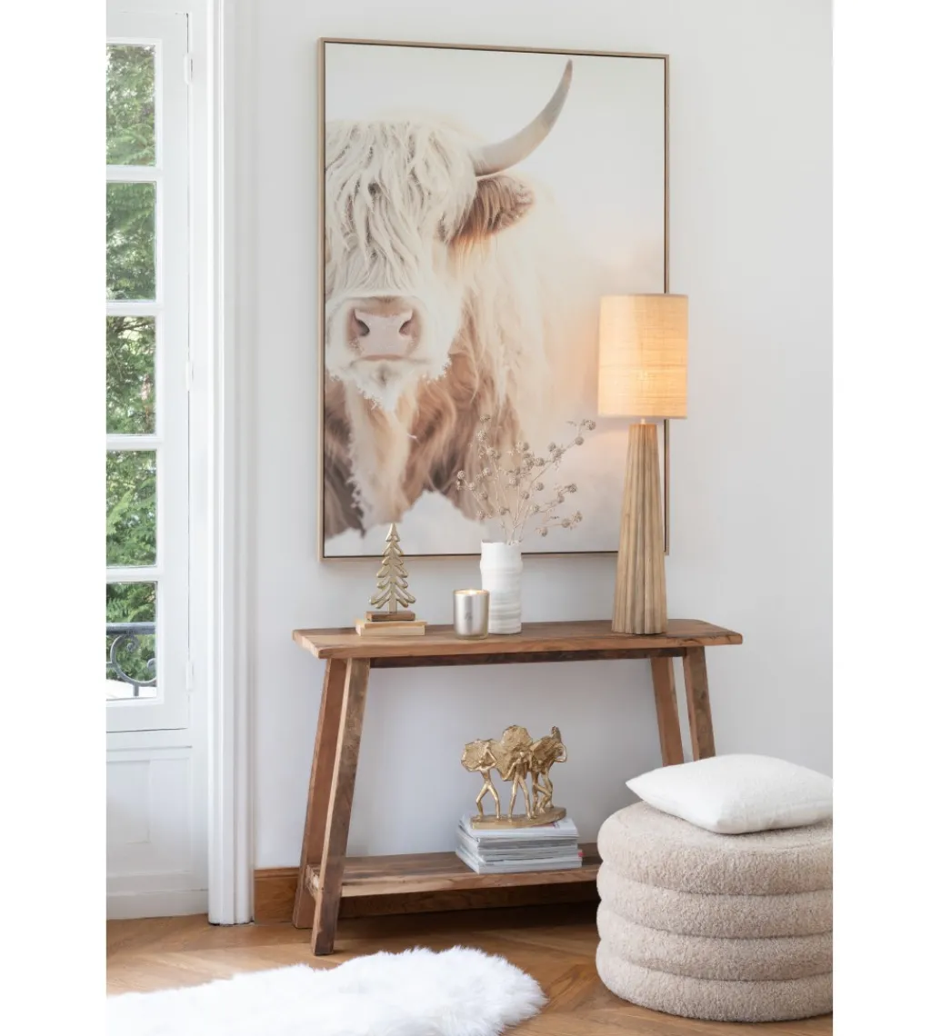 Konsola SQUARE 120 cm naturalne drewno*J-Line Best