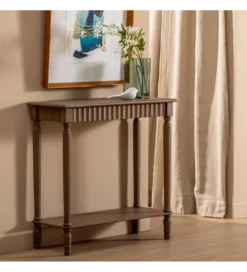 Konsola TEMPU 71 cm drewno sosna brązowy*Zona-Design Hot
