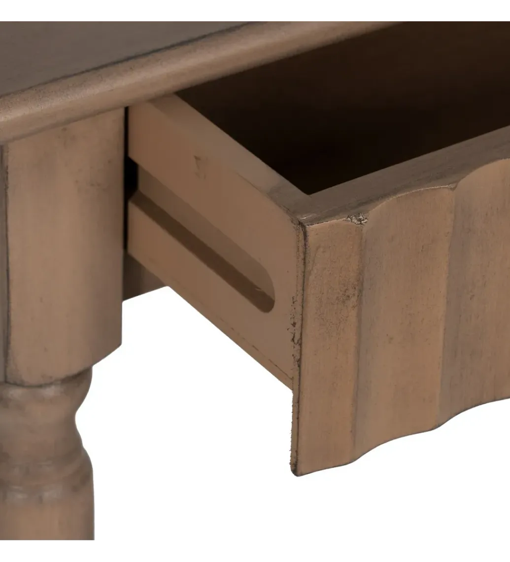 Konsola TEMPU 90 cm drewno sosna brązowy outlet*Zona-Design Best